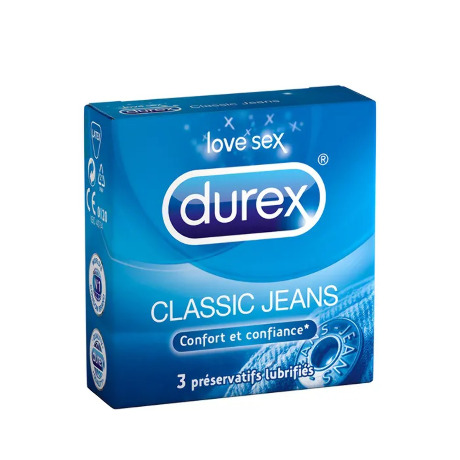 DUREX JEANS EASY-ON Préserv av rés Poch/3