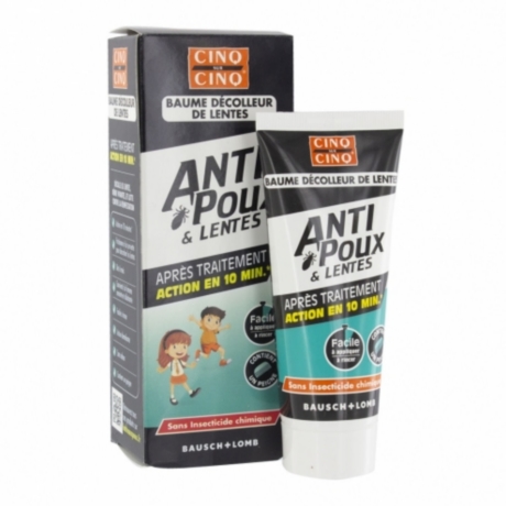 CINQ/CINQ NATURA Bme décoll lente 60ml+peigne
