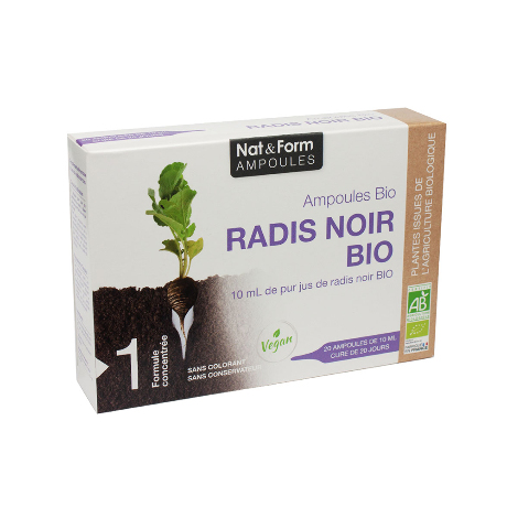 NAT&FORM AMPOULES Rad noir Bio S buv 20/10ml