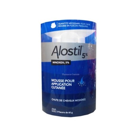 ALOSTIL 5 % Mousse p appl cut en fl pressurisé 3Fl/60g