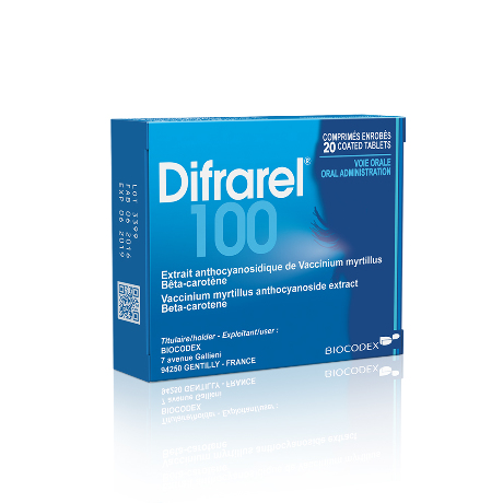 DIFRAREL 100 mg Cpr enr Plq/20