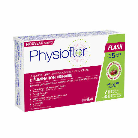PHYSIOFLOR FLASH Cpr + gél B/10+10