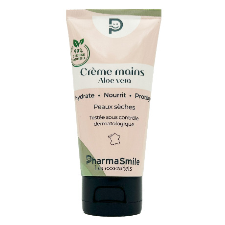 PHARMASMILE Crème mains Aloé vera bio T/50ml