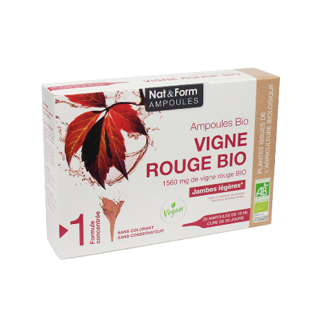 NAT&FORM AMPOULES Vigne rge Bio S buv 20/10ml