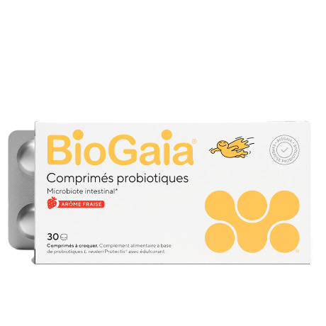 BIOGAIA COMPRIMES PROBIOTIQUES AROME FRAISE