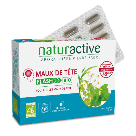 NATURACTIVE MAUX DE TETE FLASH BIO Gél B/14