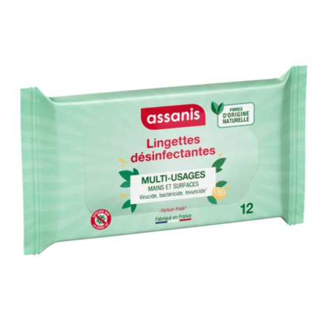 ASSANIS Lingette désinfectante Paquet/12