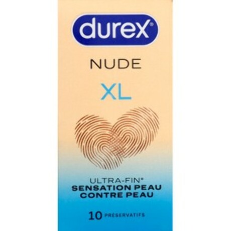 DUREX NUDE Préservatif lubrifié XL B/10