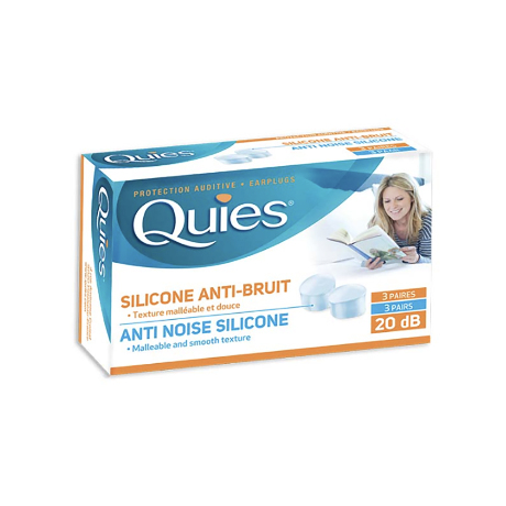 QUIES Protec auditiv silic anti-bruit B/6