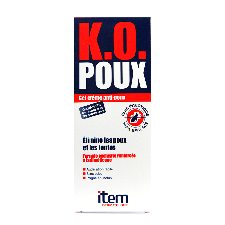 K.O. POUX Gel crème anti-poux Tube/100ml
