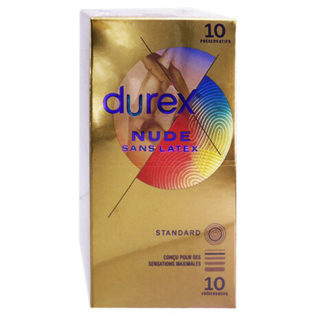 DUREX NUDE Préserv lubrif sans latex B/10