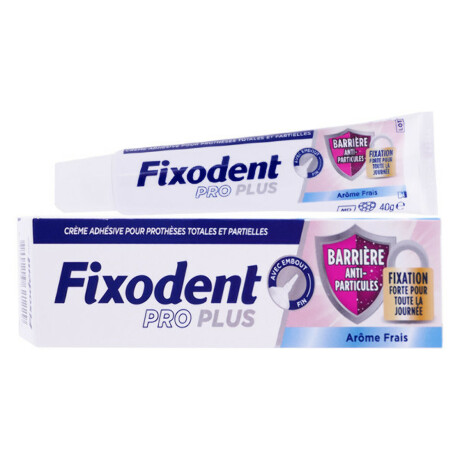 FIXODENT PRO PLUS BARRIERE ANTI-PARTICULES Cr adhésive frais T/40g