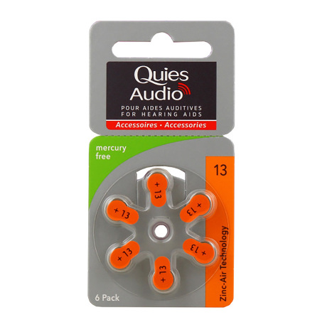 QUIES AUDIO Pile auditiv mod13 Plq/6