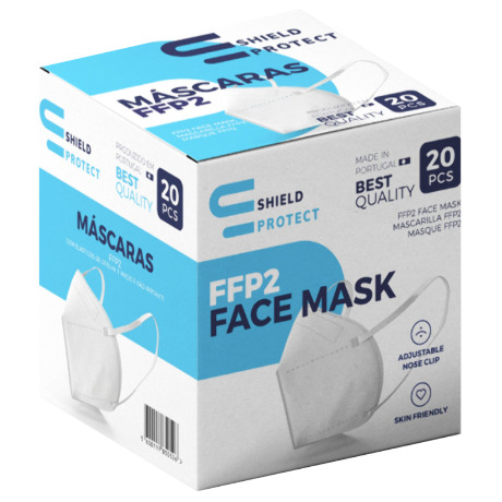 MASQUE FFP2 SHIELD PROTECT B/20