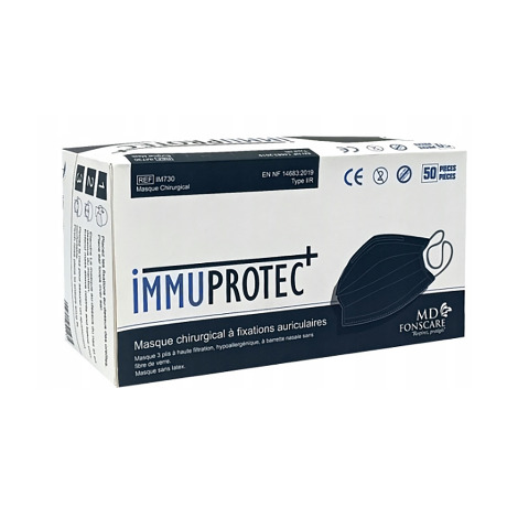 Masque noir Type 2R Boite de 50