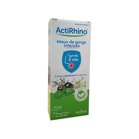 ACTIRHINO MAUX DE GORGE INTENSES Spray buccal Fl/30ml