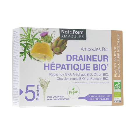 NAT&FORM AMPOULES S buv drain hép Bio 20/10ml