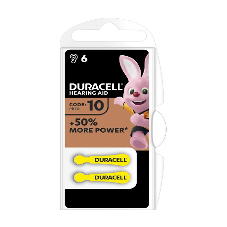 DURACELL 10 Pile audit Jaune Paq/6