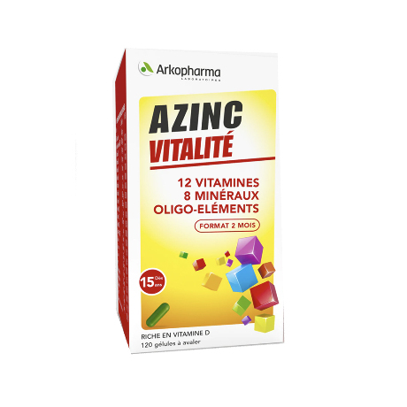 AZINC FORME VITALITE Gél dès 15ans Fl/120