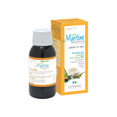 MYRTINE INHAL Sol d'inhal 5 hles bio Fl/90ml