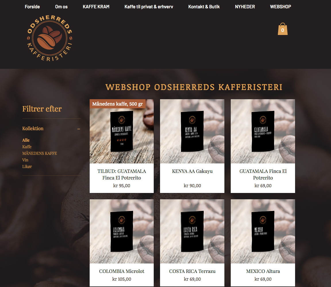 FICH&CO webshop hjemmesider i wix