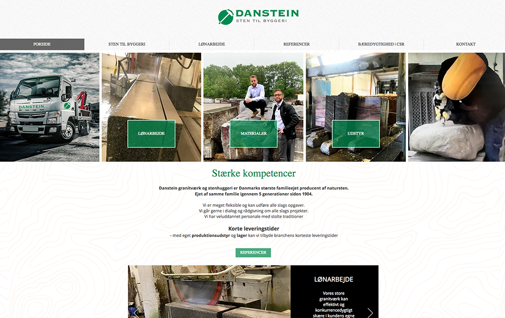 Danstein sten til byggeri