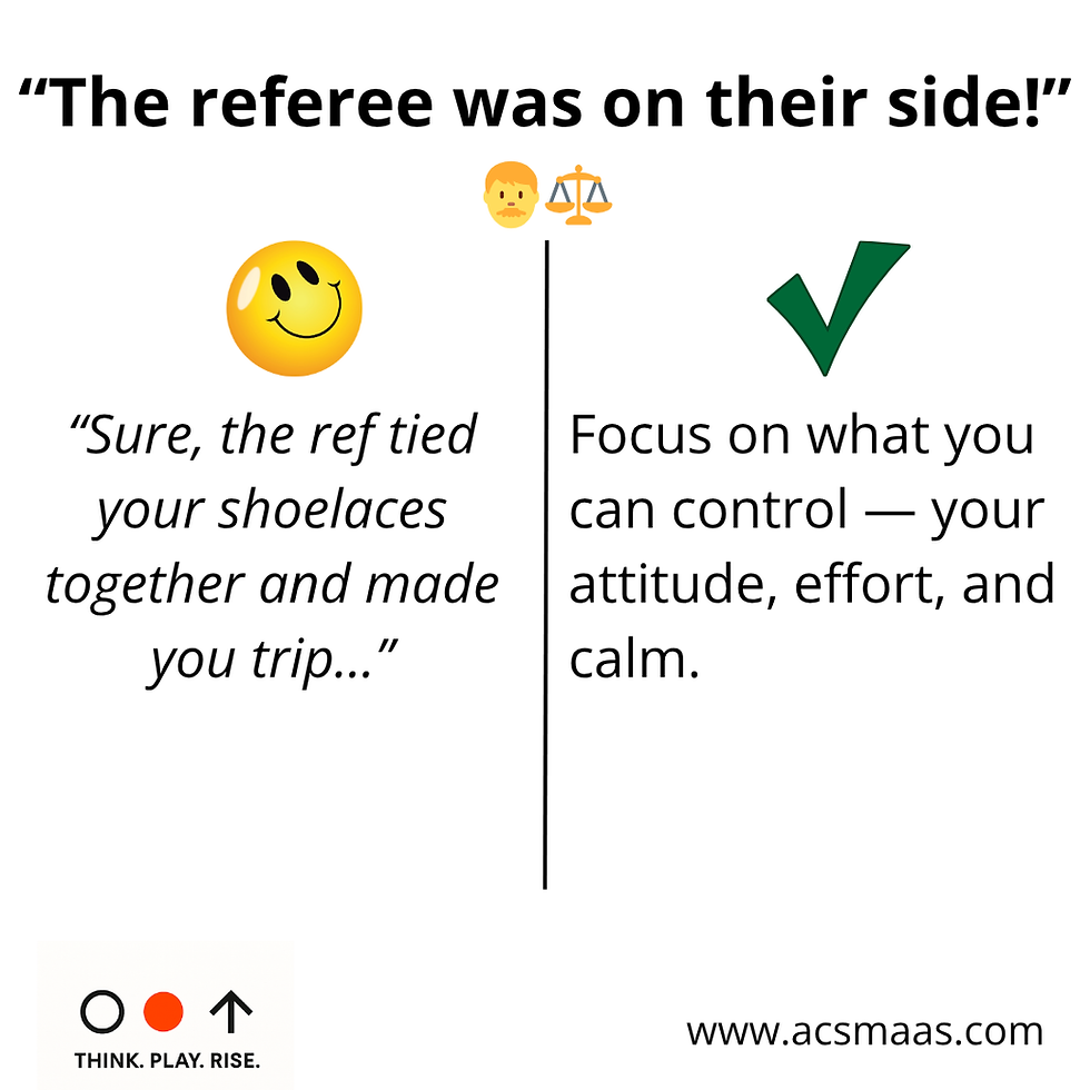 The referee was on their side!