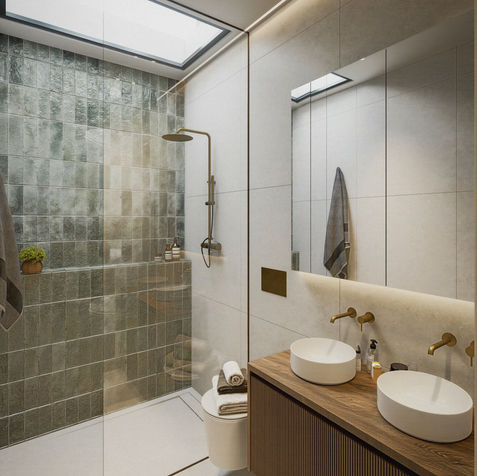 Render 3D Baño