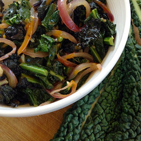 Sweet & Tangy Steamed Kale