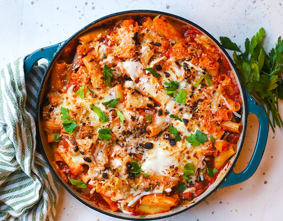 Vegan Eggplant & Fennel Baked Ziti | Let's Be Vegan