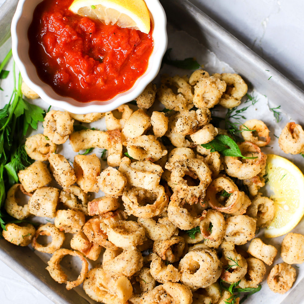 Crispy Vegan Hearts of Palm Calamari