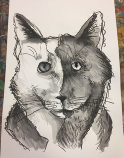 Final cat painting