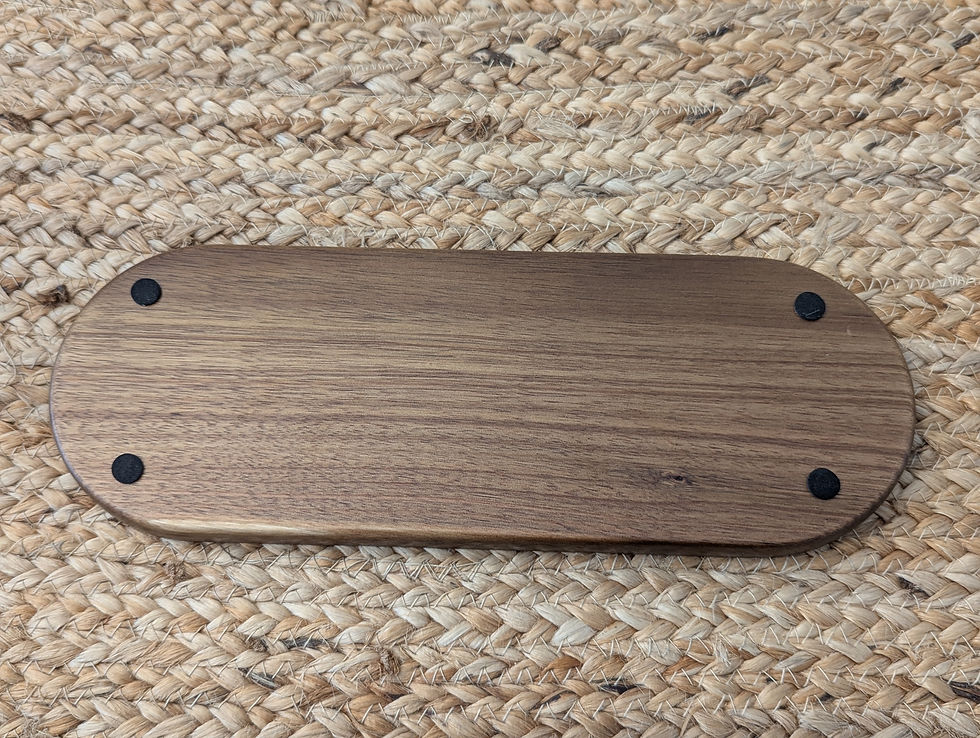 Thumbnail: Small Personalized Oval Serving Tray (12"x4")