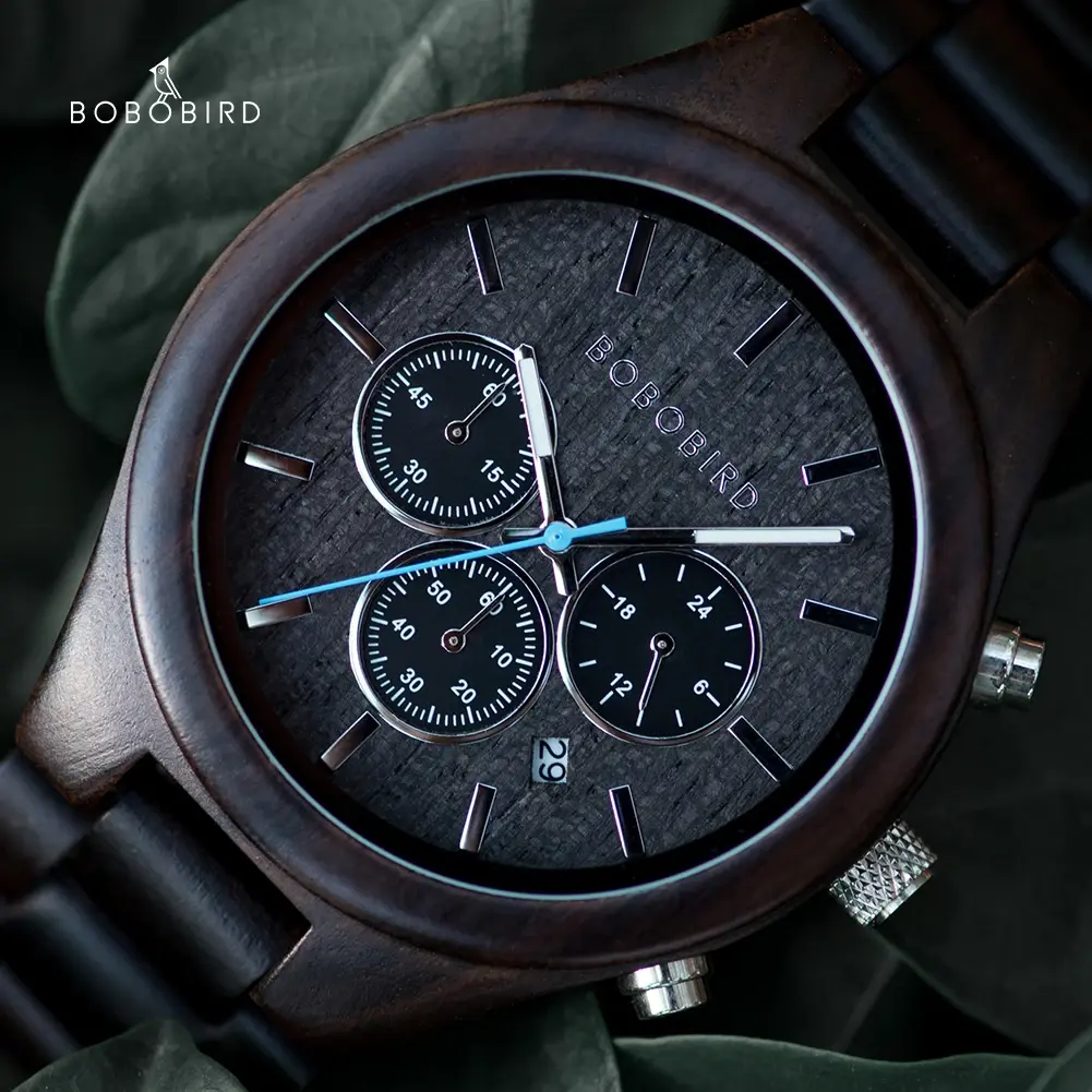 Relógio Masculino em Madeira Wristwatch