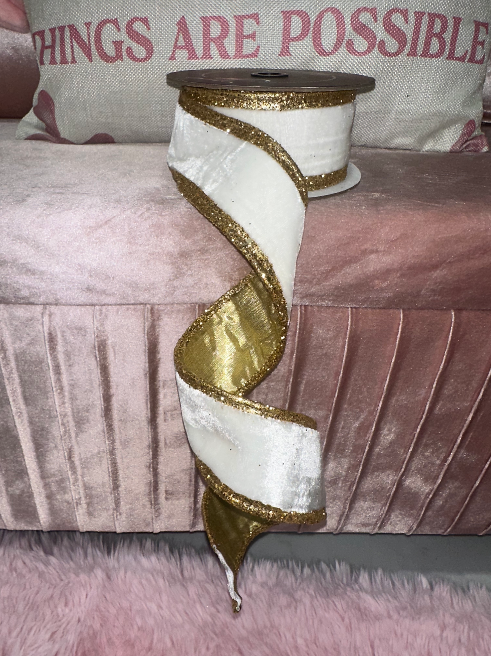 Thumbnail: Ivory & Gold Dust Bolders Luxe Ribbon 