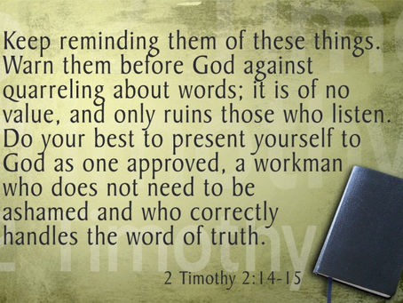 Daily NT Reading 10-4-17
2 Timothy 2New King James Version (NKJV)
