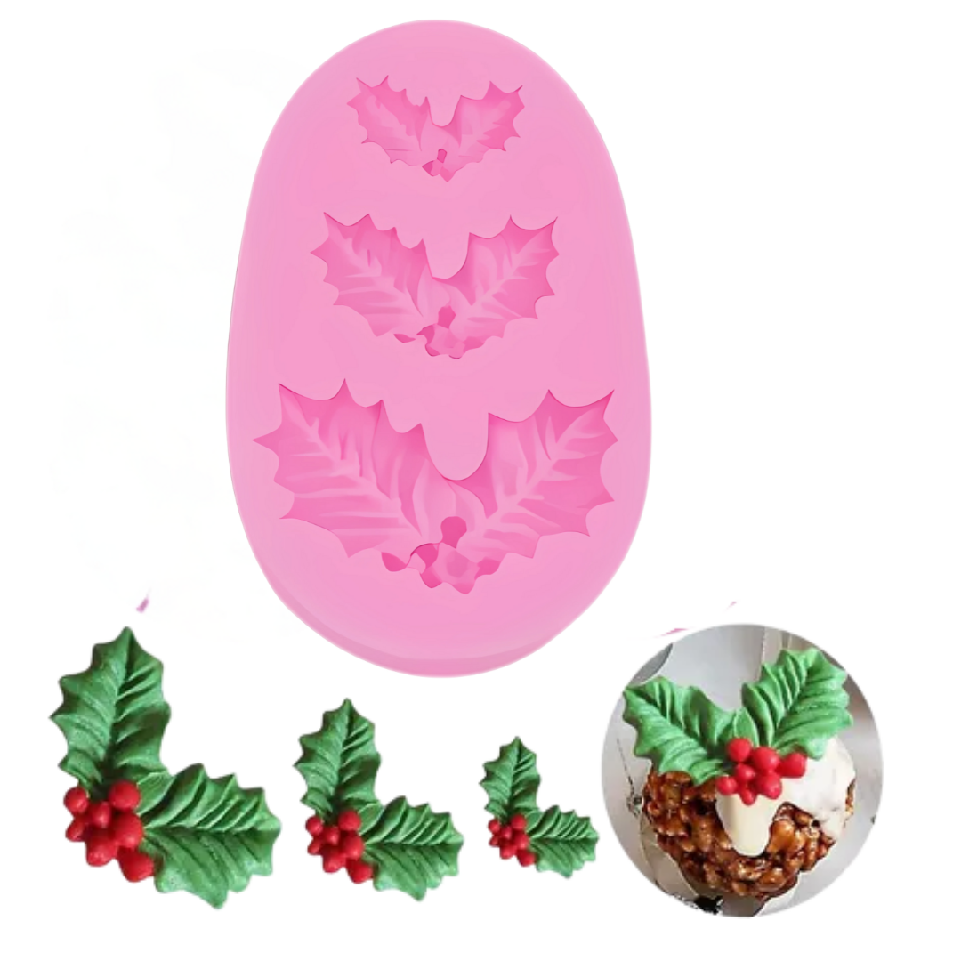 MOLDE NAVIDAD MUERDAGO - GUIRNALDA X3 CAV