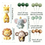 Miniatura: ANIMALES DE LA SELVA SET DECORATIVO 24 PC