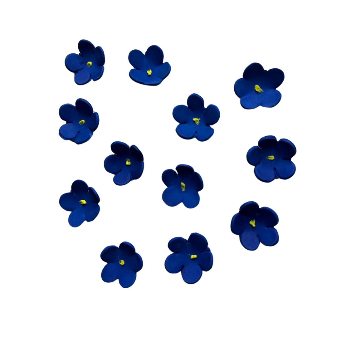 FLOR ECO MINI AZUL REY PASTILLAJE