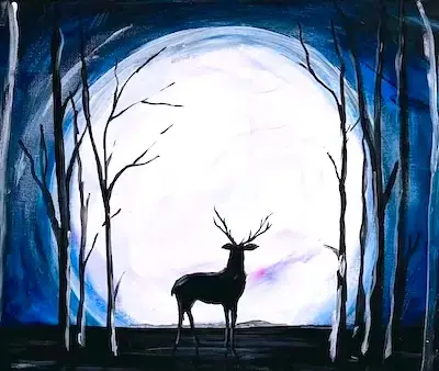 Stag and Moon at The Turing Locke, Eddington