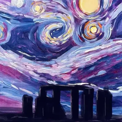 Paint night in South Godstone: Fox & Hounds