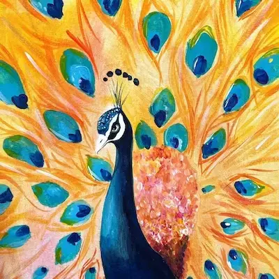 Peacock at Merletto Lounge, High Wycombe