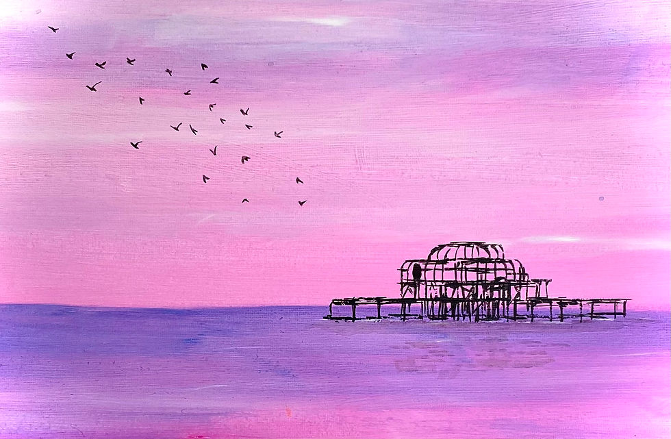 Paint night in Portslade, Brighton