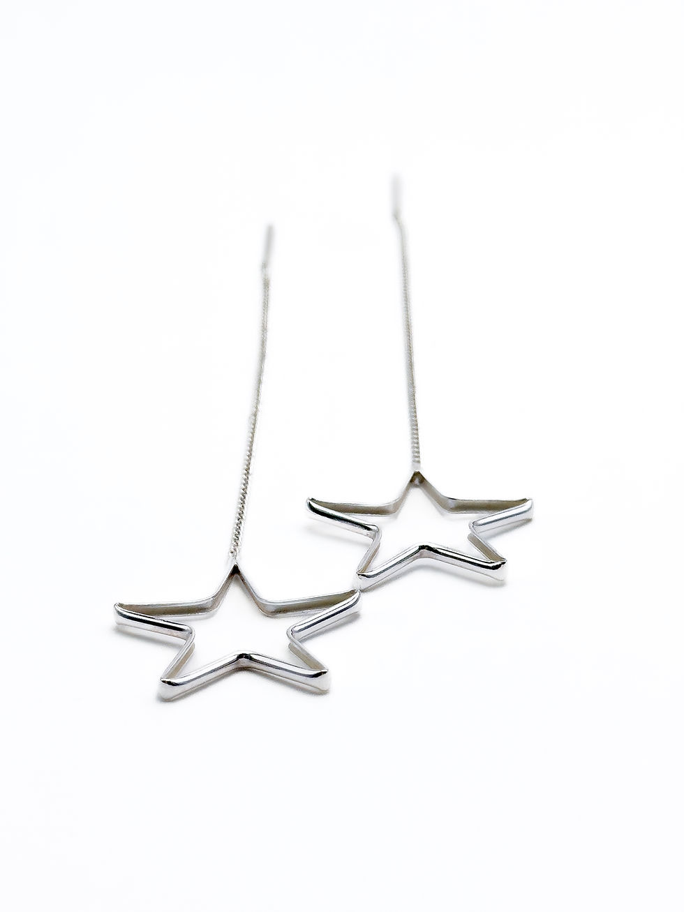 Miniatura: Arete de estrella largo