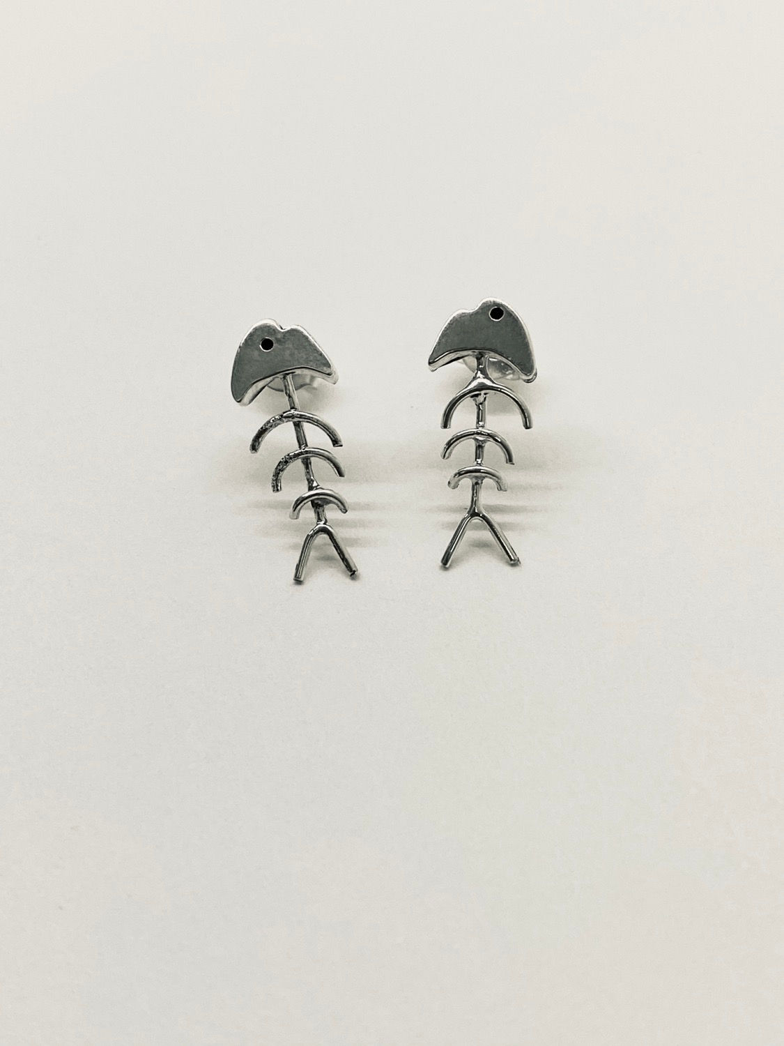 Aretes de pescadito en plata