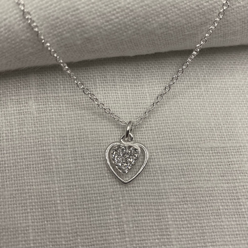 Thumbnail: Double Heart Necklace