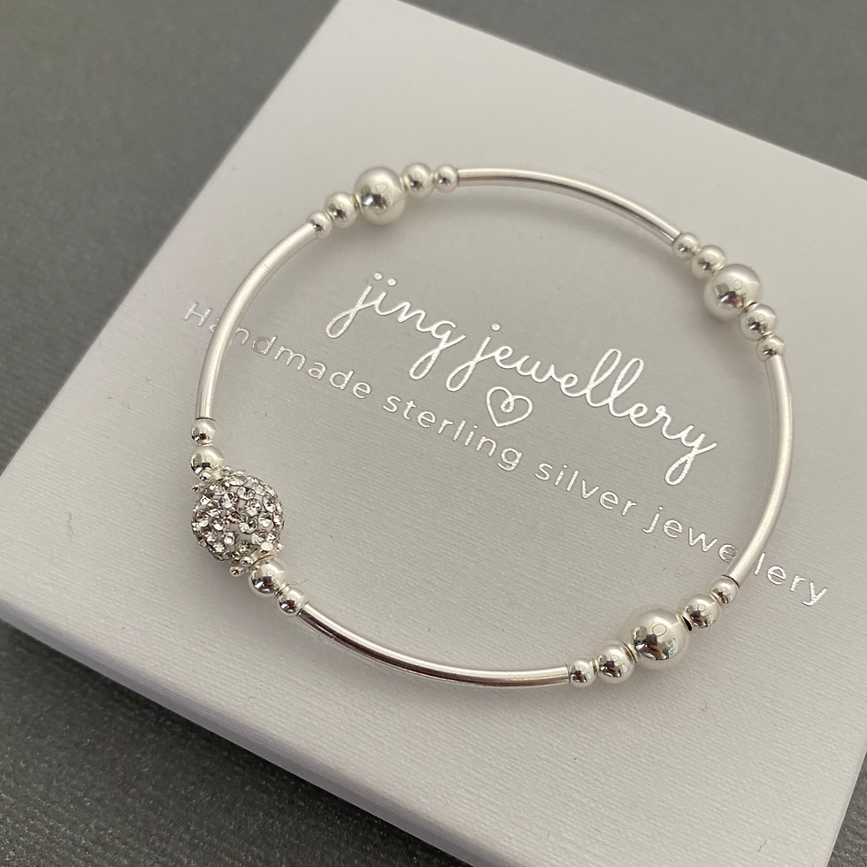 Thumbnail: Sparkly Ball Noodle Bead Bracelet 