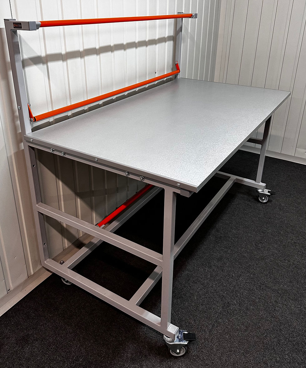 Miniatura: Mobilny stół do pakowania na kołach 140x80 HIT Wzmocniony blat