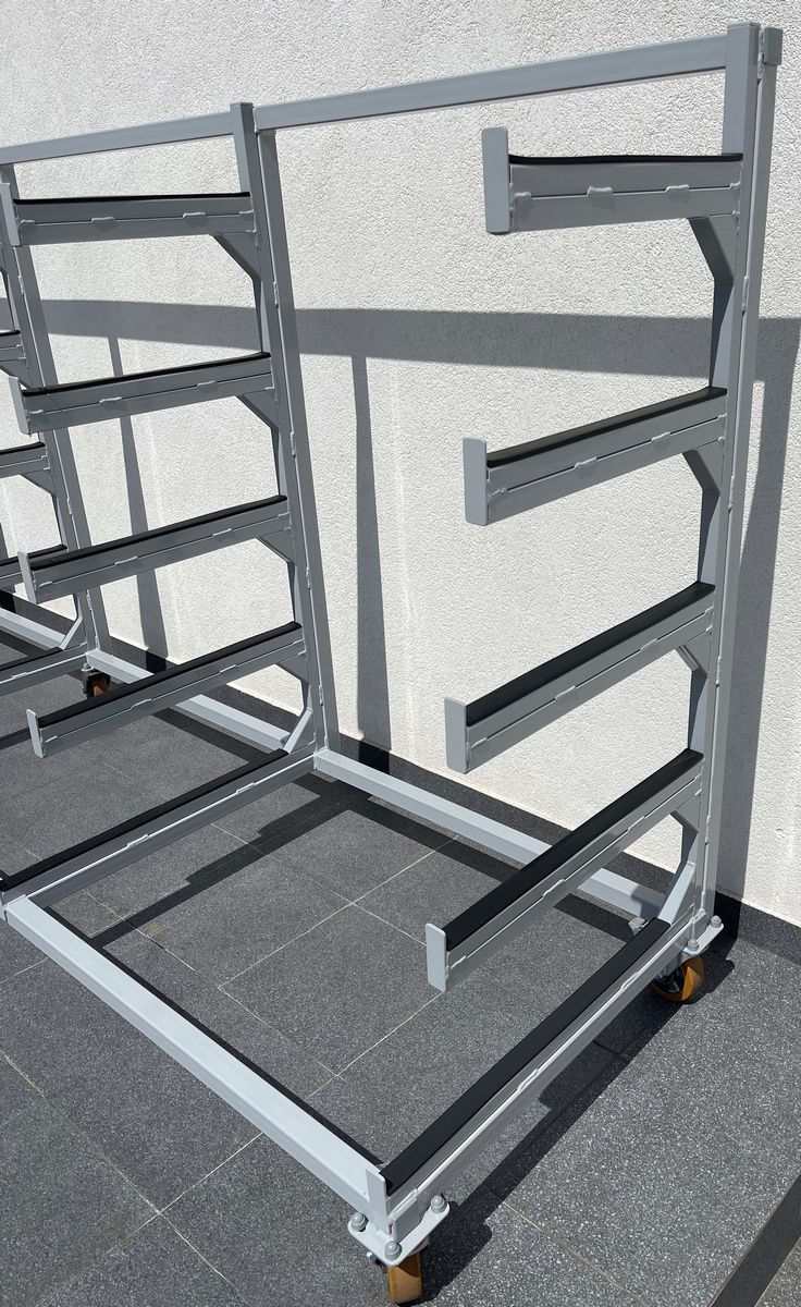 Miniatura: Duży mobilny regał wspornikowy koła poliuretanowe 400 cm