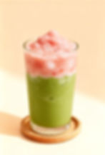 Iced Strawberry Cold Foam Matcha